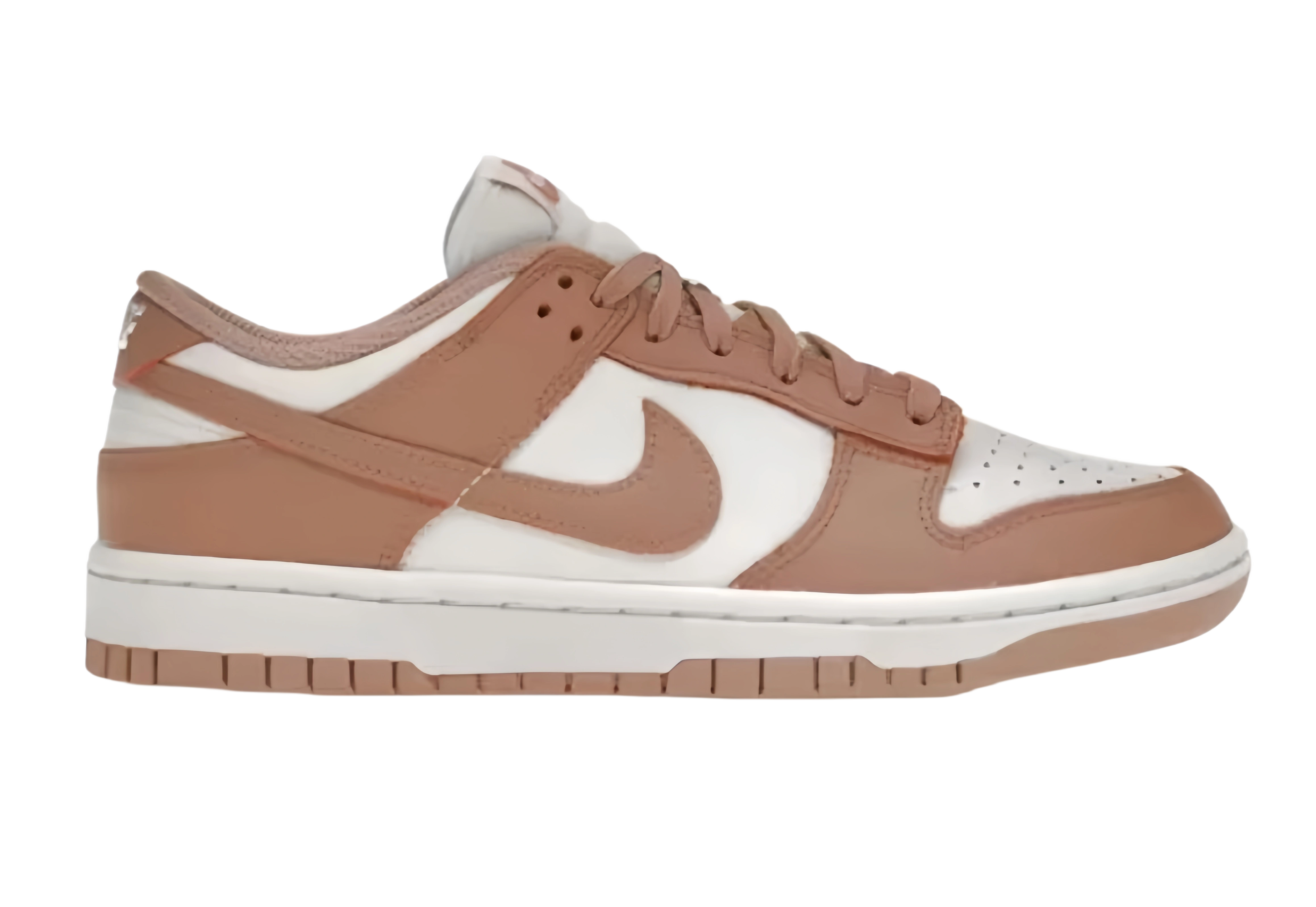 Brown and white sneaker